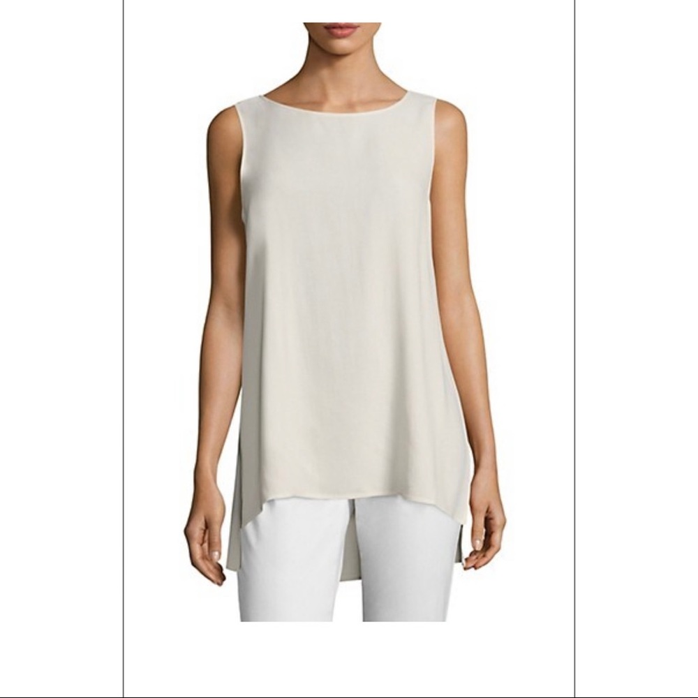 Cos Crepe High Low Tank